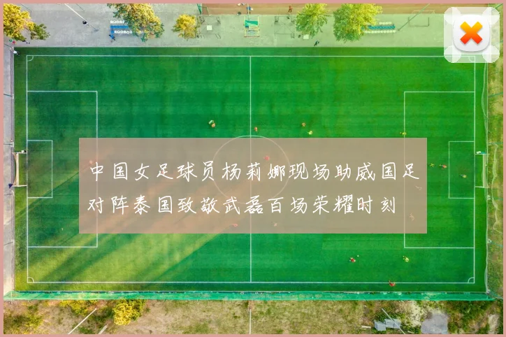 中国女足球员杨莉娜现场助威国足对阵泰国致敬武磊百场荣耀时刻